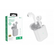 Беспроводные наушники BOROFONE BE42 TWS 3.5мм белые
