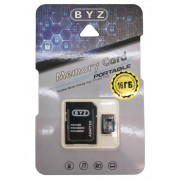 Ф/к MicroSDHC 16Gb Class10 BYZ с адаптером