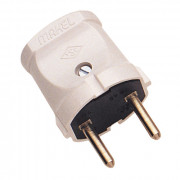 Вилка сетевая MAKEL белая (10001)