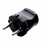 Вилка сетевая MAKEL черная (10051)