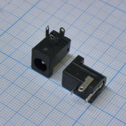 Разъем питания (гнездо) 5.5*2.1, на плату