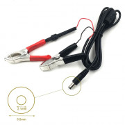 Шнур питания 5.5x2.5мм - зажимы крокодил 1.5м