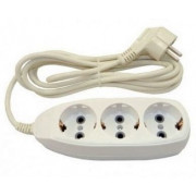 Сет. удл. Jett (ДЖЕТТ) ПВС 3х0.75 3 роз. 1.5 м 16А белый, земля