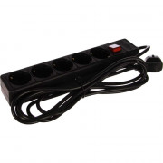 Сетевой фильтр PERFEO POWER+ 5 розеток 5м черный (PF-PP-5/5-B PF_A4662)