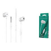 Наушники BOROFONE BM31 вакуумные с микрофоном, цвет белый