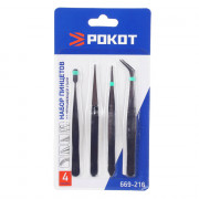Набор пинцетов РОКОТ 4 предмета (669-216)