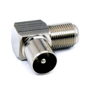 Штекер гн.F-шт.ТВ угловой